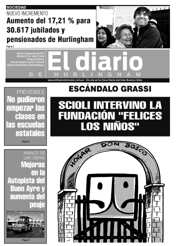Escándalo Grassi, en El Diario de Hurlingham El Diario de Hurlingham 55