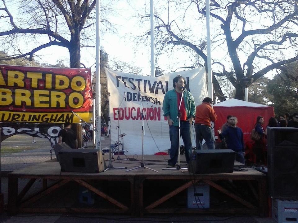El PO hizo su acto en defensa de la educación pública