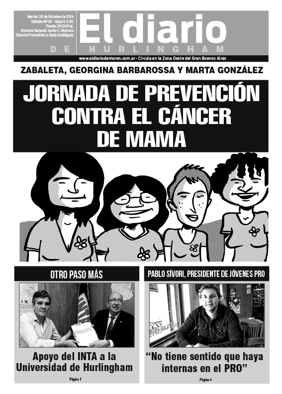 El Diario de Hurlingham 67: Jornada de prevención contra el cáncer de mama El Diario de Hurlingham 67