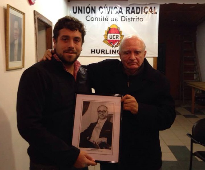 Ariel Chayán de la UCR dijo que no existe agenda junto al PRO Lucas Delfino en el homenaje a Frondizi de al UCR Hurlingham