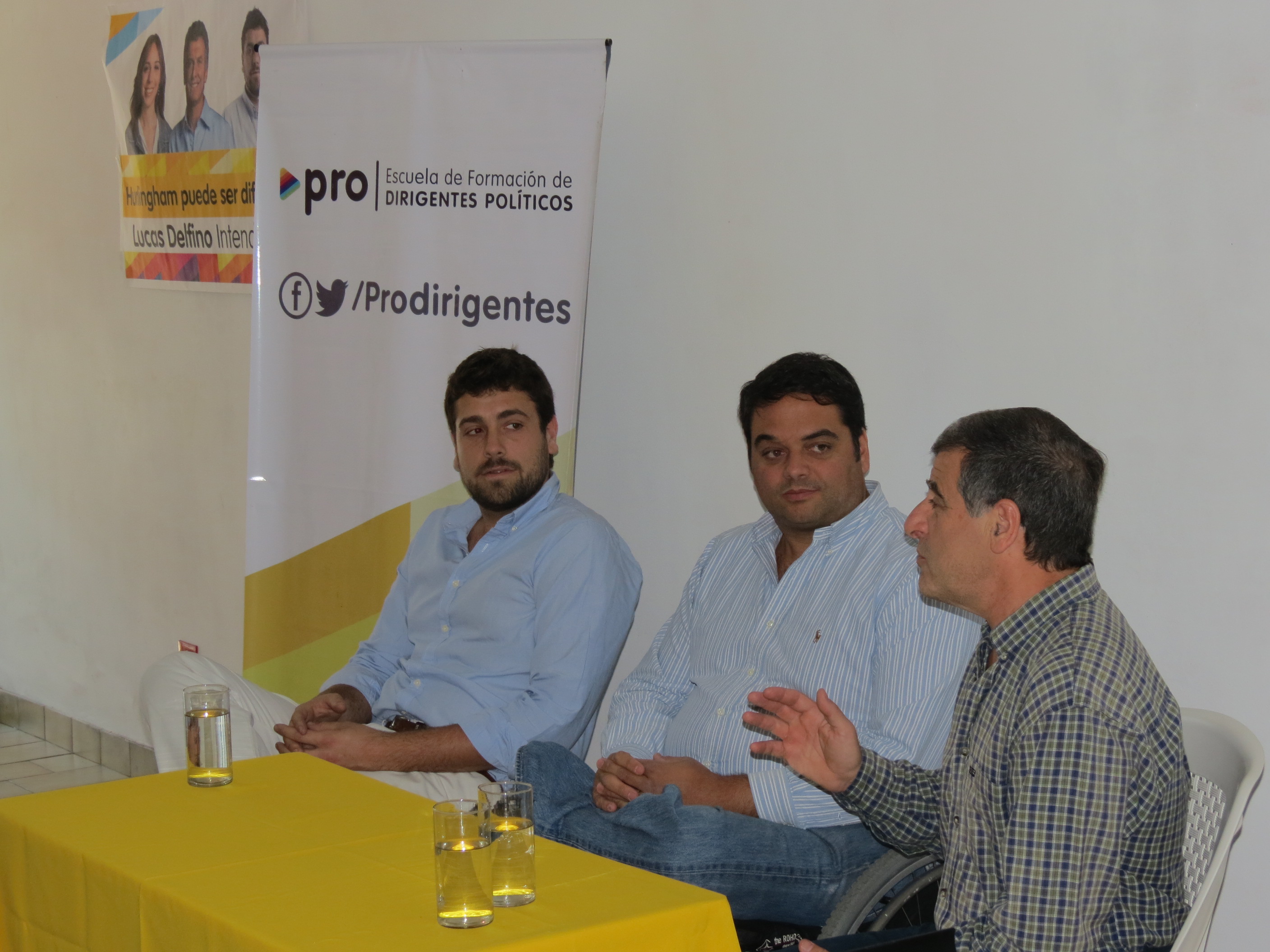 Delfino junto al diputado Jorge Triaca realizaron una jornada de formación Lucas Delfino y Jorge Triaca en Hurlingham