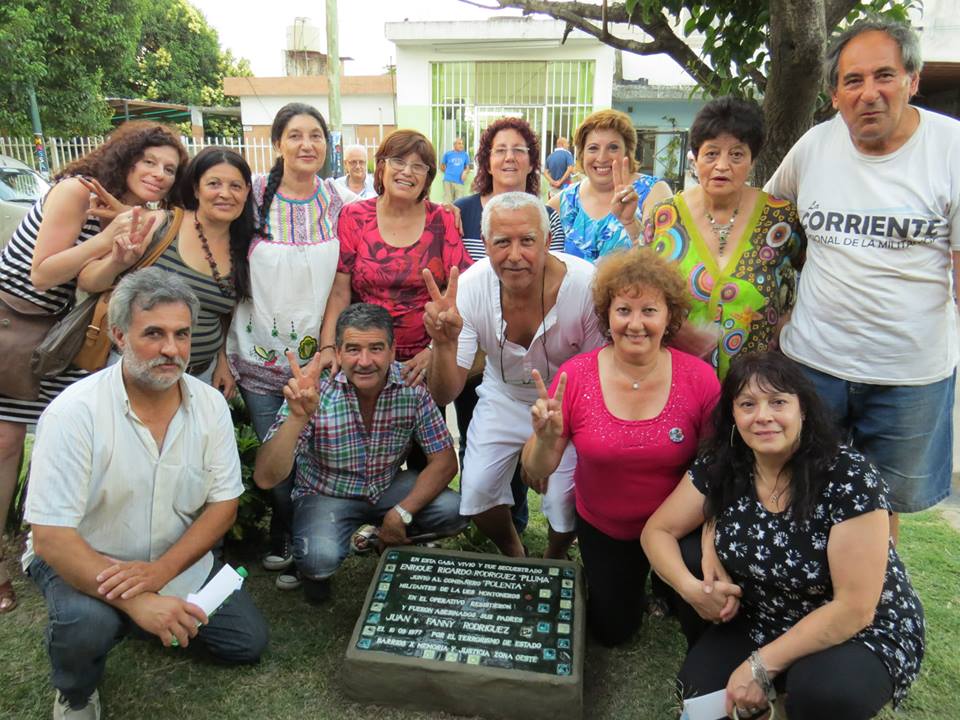 Recuerdo para militantes desaparecidos