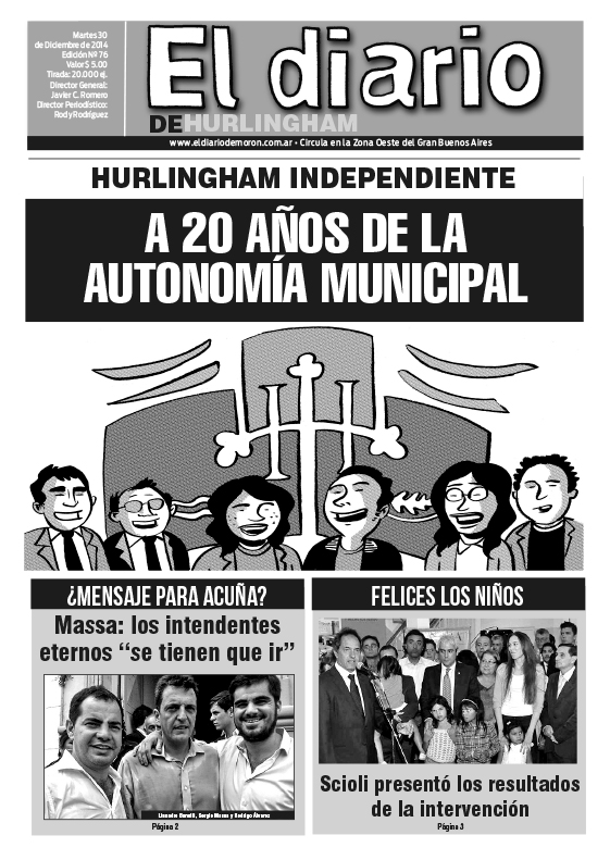 El Diario de Hurlingham 76: 20 años de la autonomía de Hurlingham El Diario de Hurlingham 76
