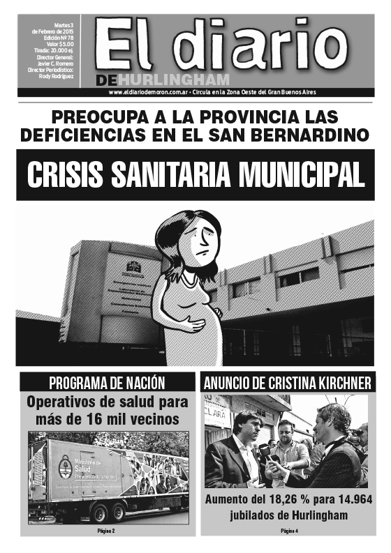 El Diario de Hurlingham 78: Crisis sanitaria municipal El Diario de Hurlingham 78