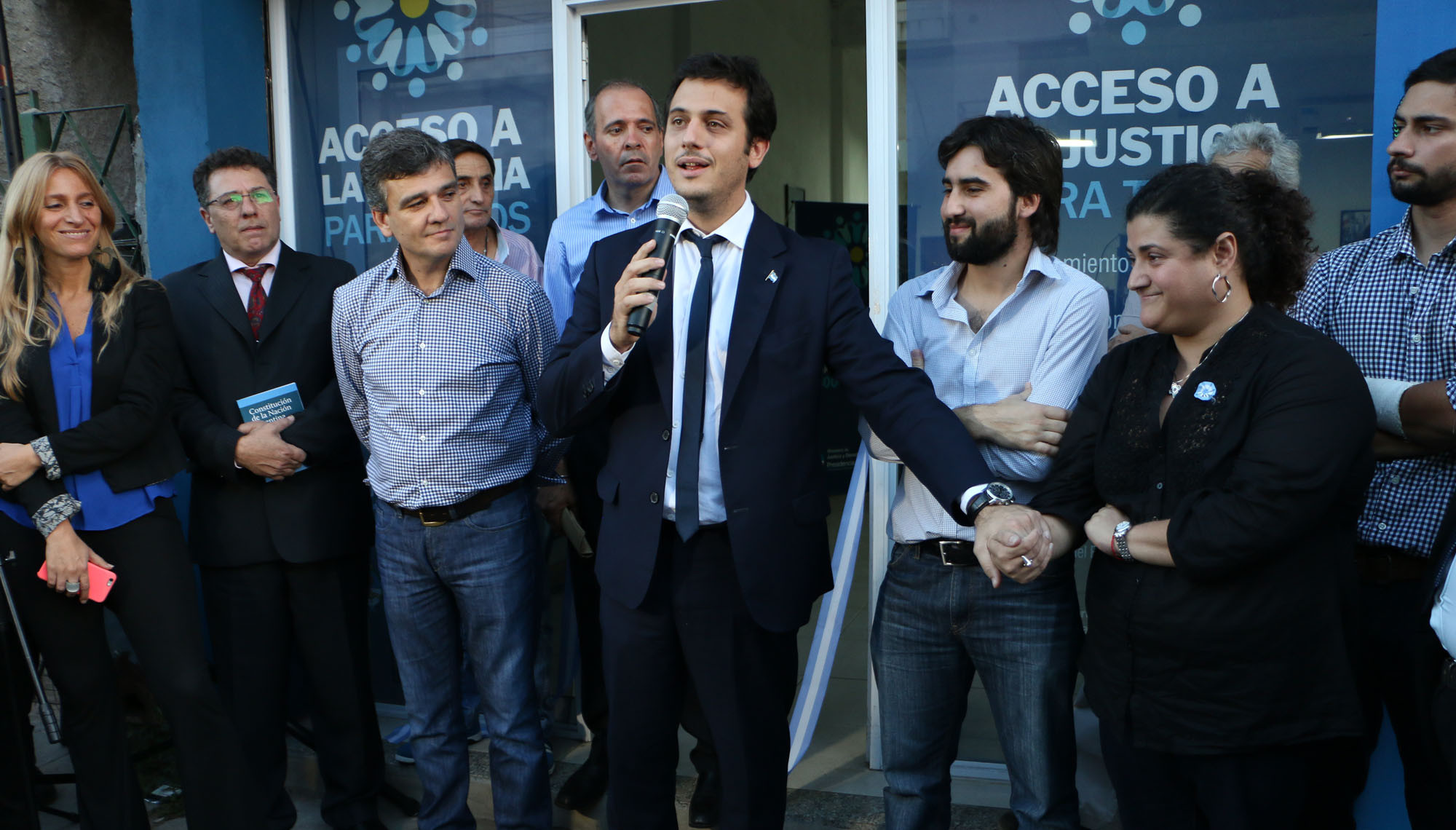 Se inauguró un nuevo Centro de Acceso a la Justicia en Hurlingham Julián Alvarez en Hurlingham con Juan Zabaleta
