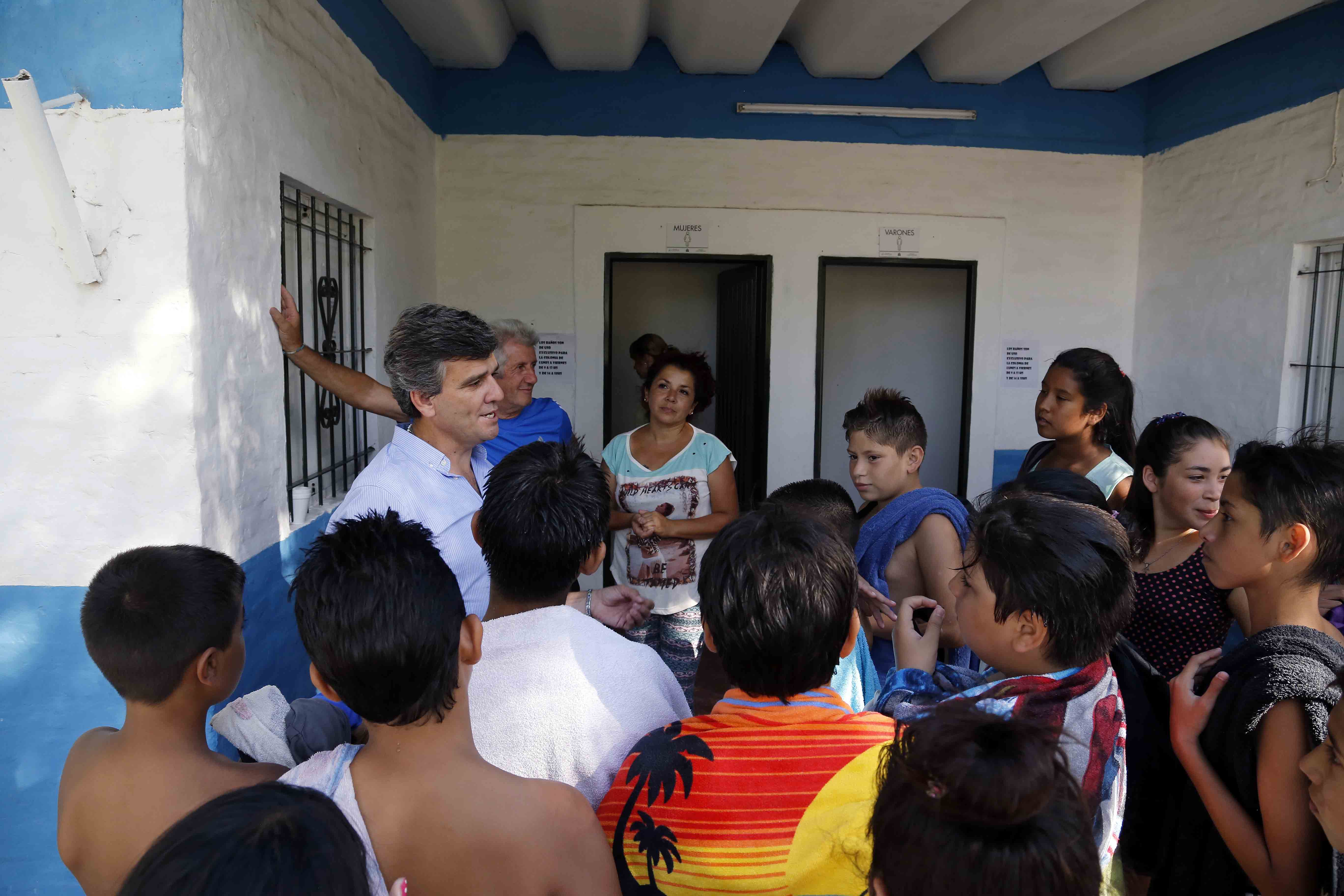 Zabaleta visitó las obras finalizadas en el Polideportivo Municipal