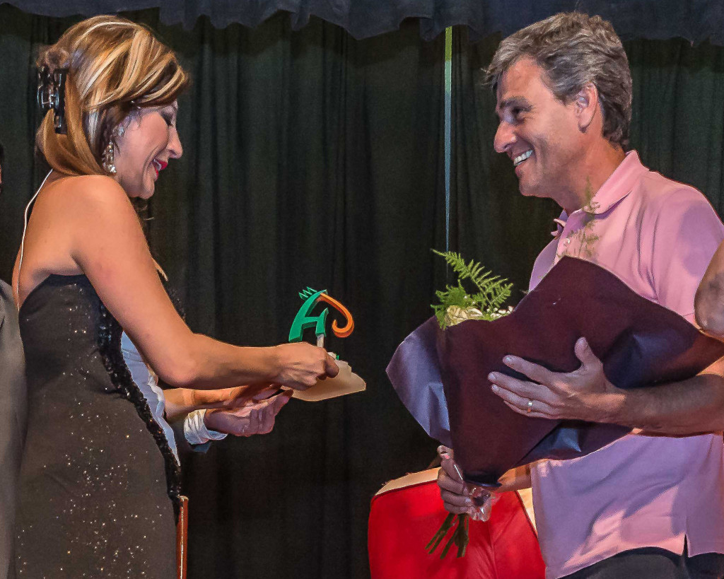 Juan Zabaleta junto a Carolina Papaleo (2)