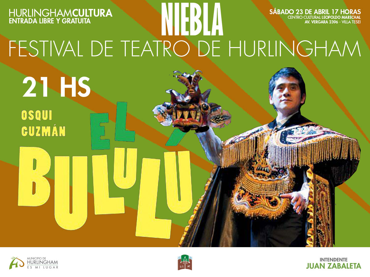 El actor Osqui Guzmán presentará gratis su obra “El Bululú” en Hurlingham
