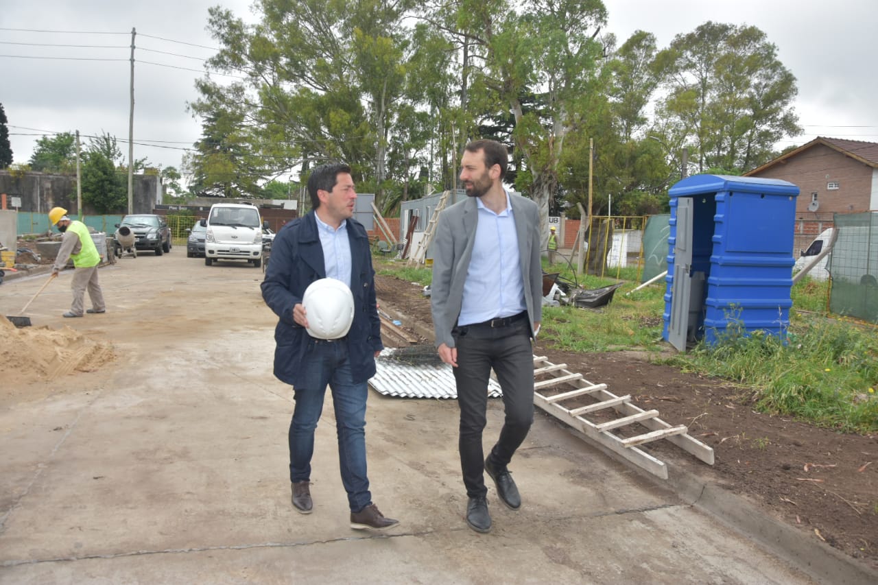 Selci y Nardini recorrieron el nuevo edificio de la Dirección de Tránsito de Hurlingham