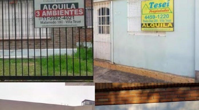 Villa Tesei está al tope de los aumentos en los alquileres