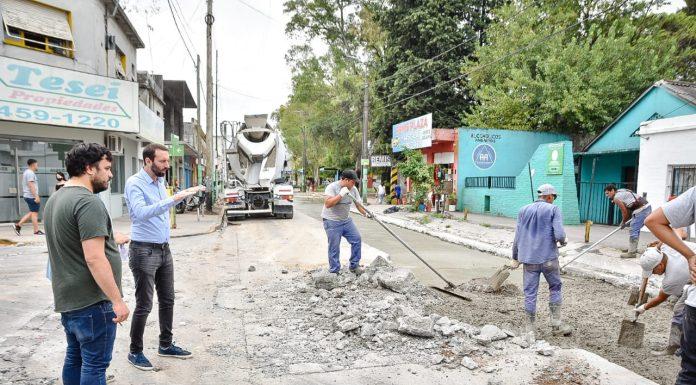 Selci recorrió la obra de repavimentación integral de la Avenida Pedro Díaz