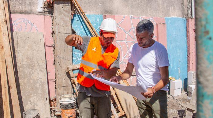 Zabaleta supervisó el avance de diferentes obras en escuelas