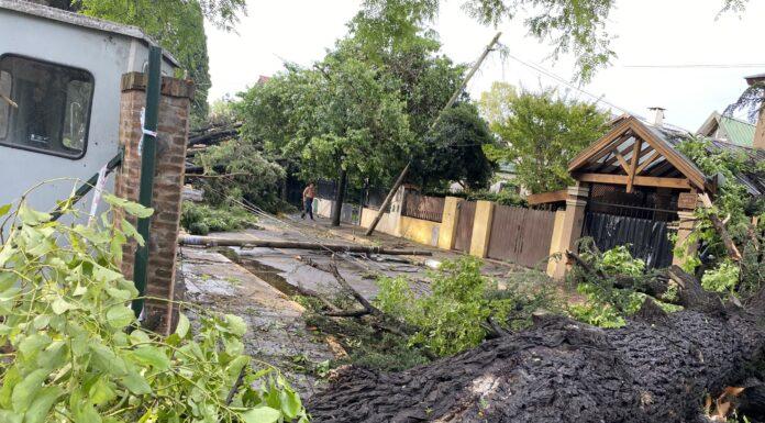 La feroz tormenta del sábado hizo un desastre en Hurlingham