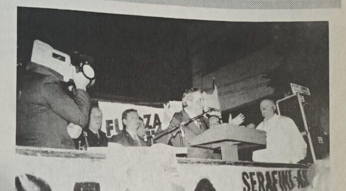 Alfonsín y Aldo Rico, recuerdos de las Pascuas y actos en Hurlingham en 1995